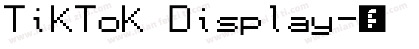 TikTok Display字体转换